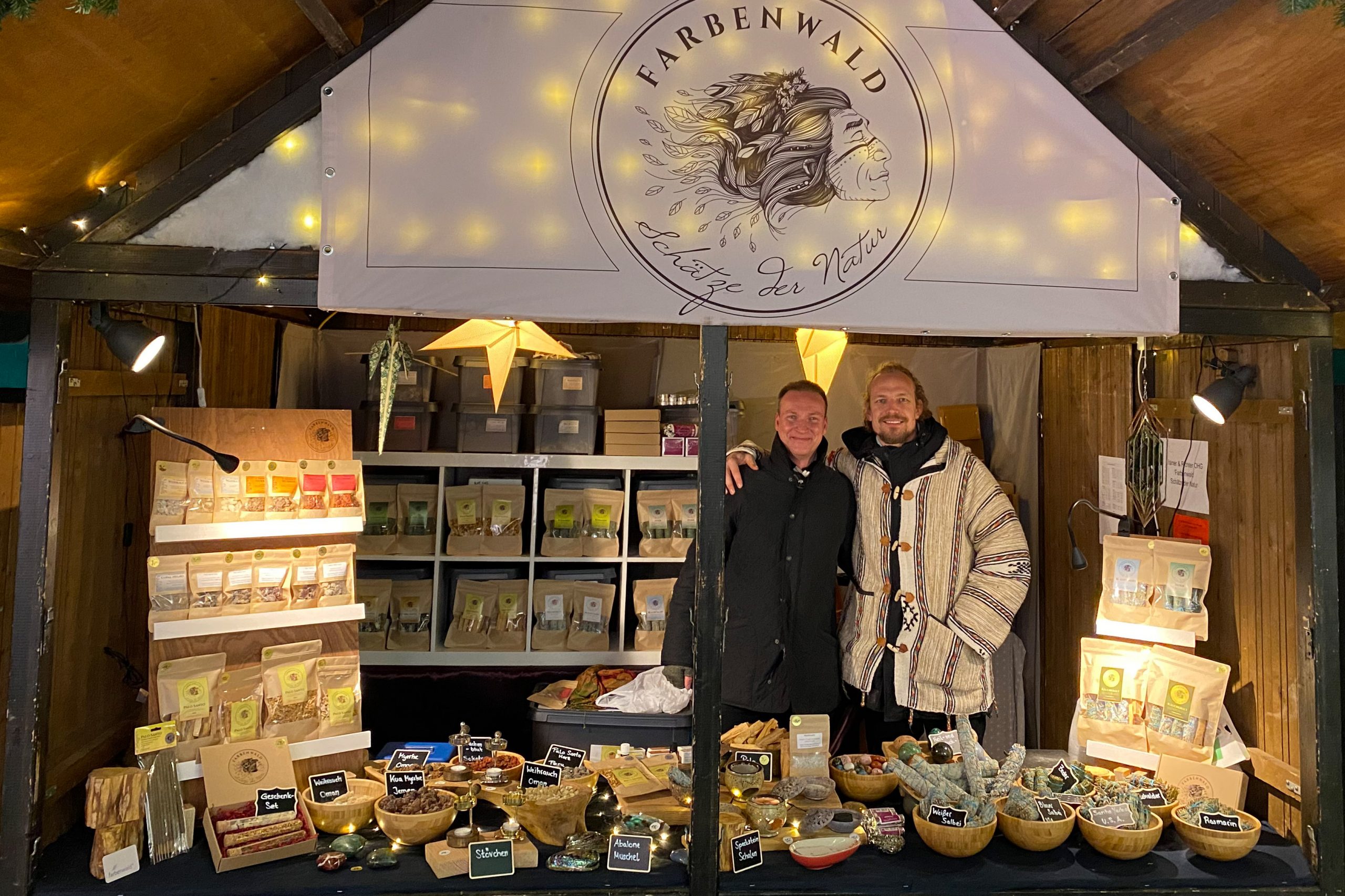 Unser Stand auf dem Christkindlesmarkt 2021 in Karlsruhe.