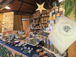 Räucherstand Karlsruhe Farbenwald Weihnachtsmarkt